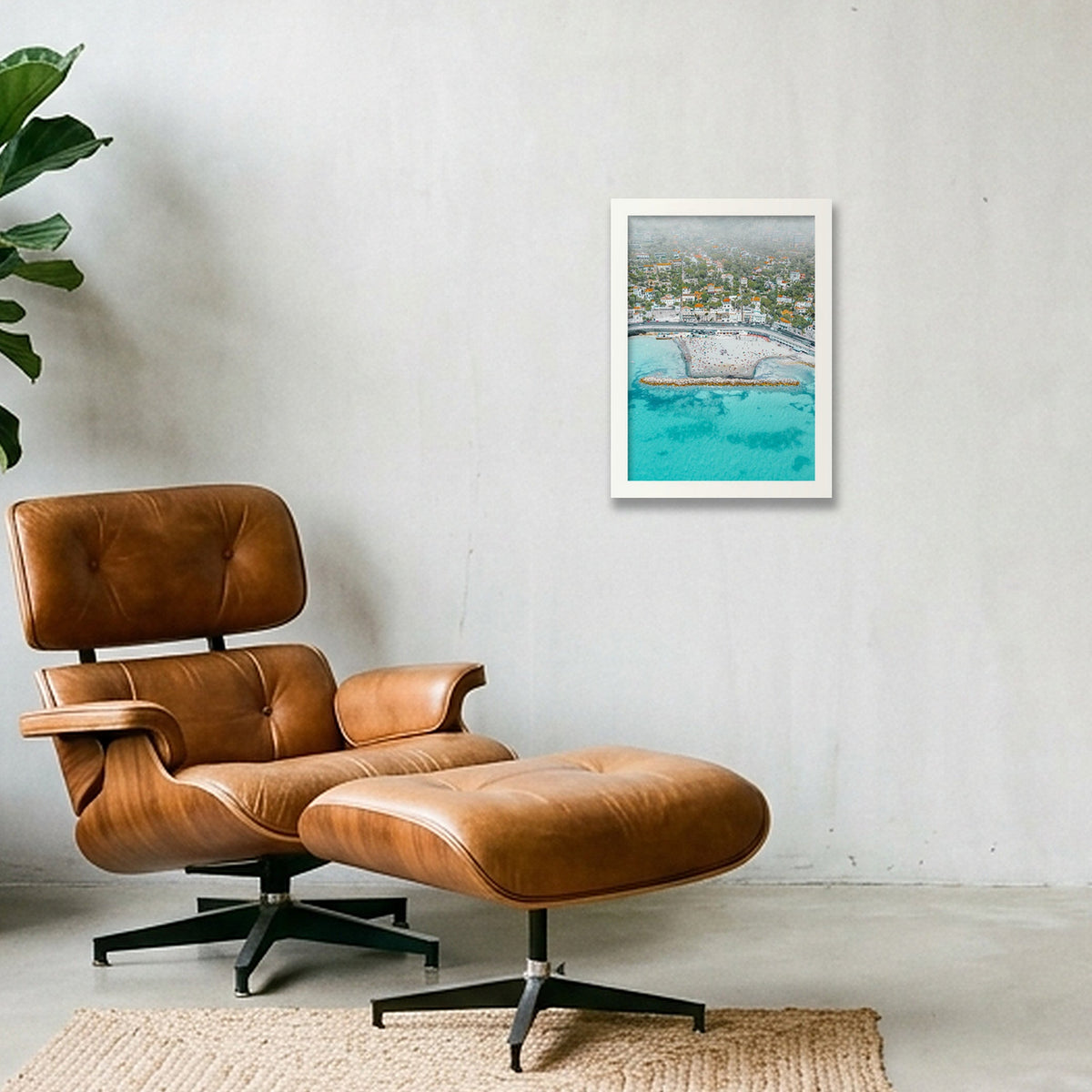 Latitude Bleue — A4 (21×30cm, 8×12") White Frame