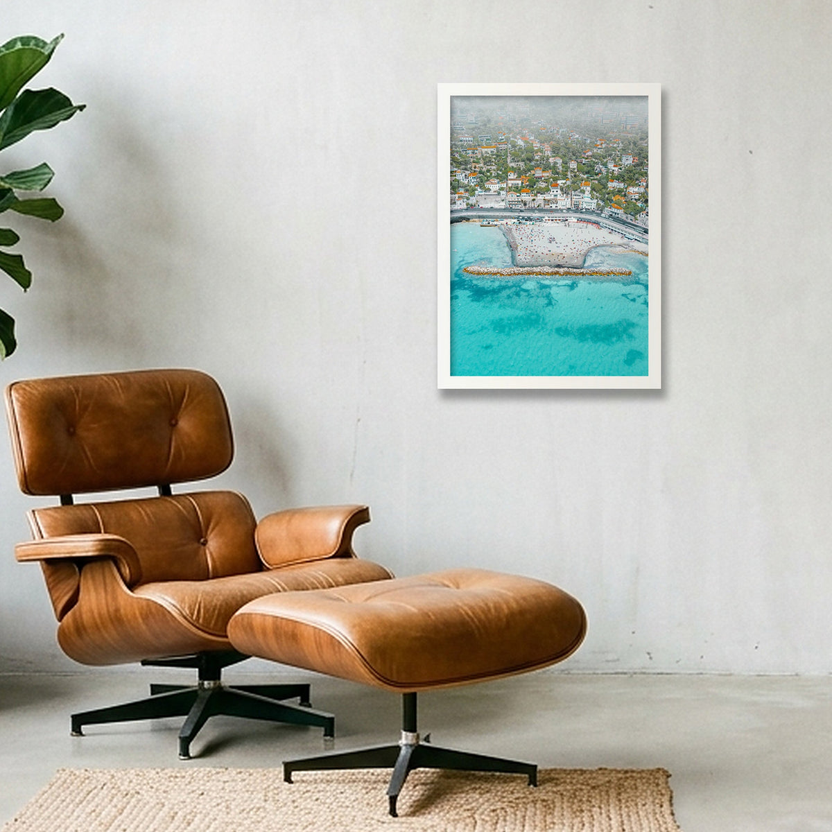 Latitude Bleue — A3 (30×42cm, 12×17") White Frame