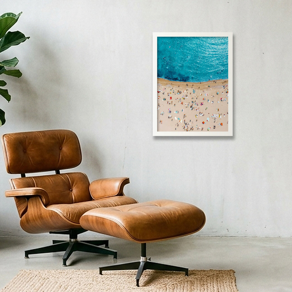 Frontière méditerranéenne  — 30×40cm, 12×16" White Frame