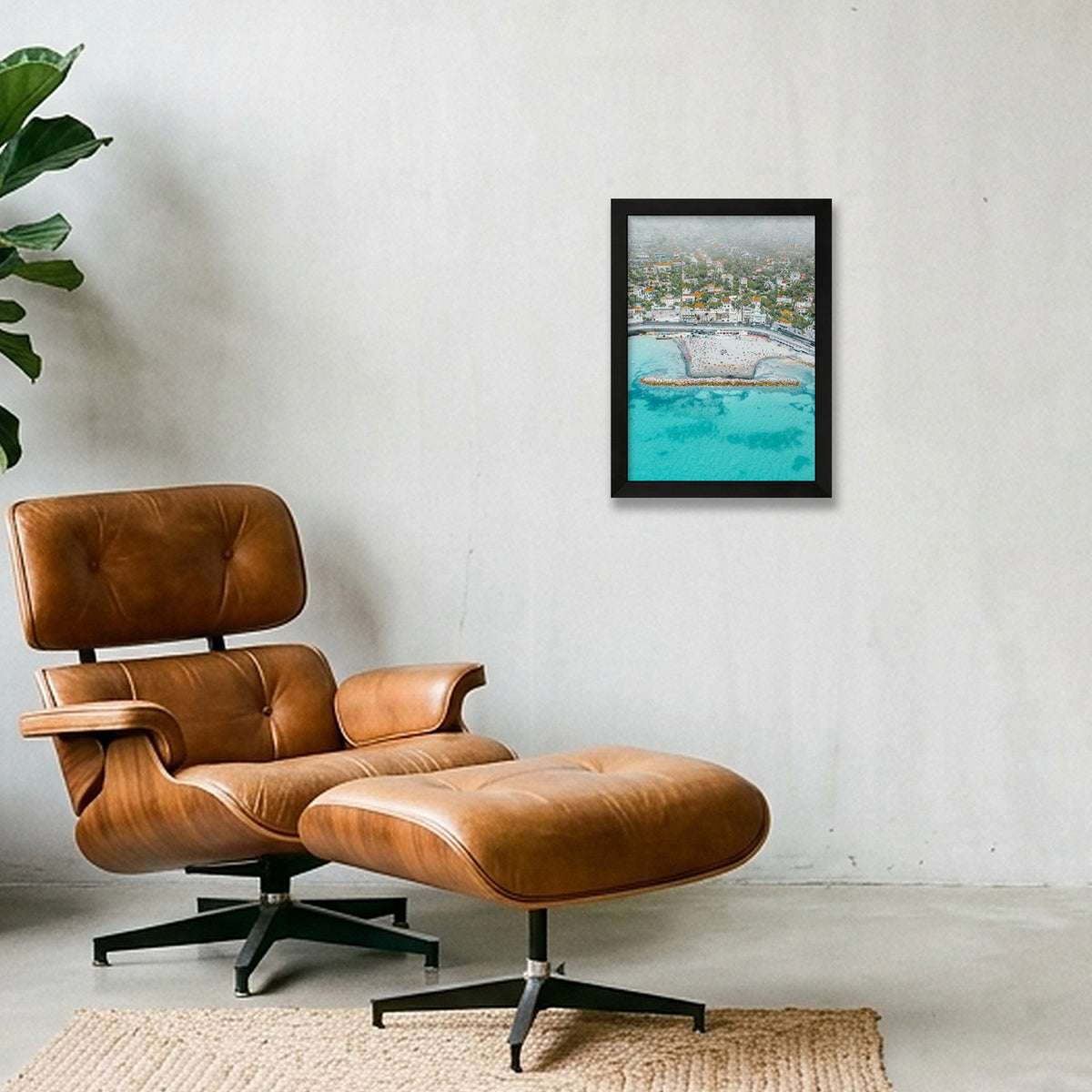 Latitude Bleue — A4 (21×30cm, 8×12") Black Frame