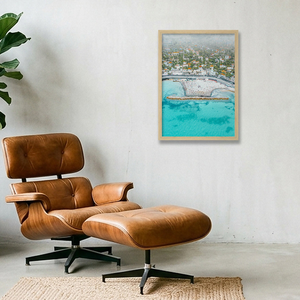 Latitude Bleue — A3 (30×42cm, 12×17") Oak Frame