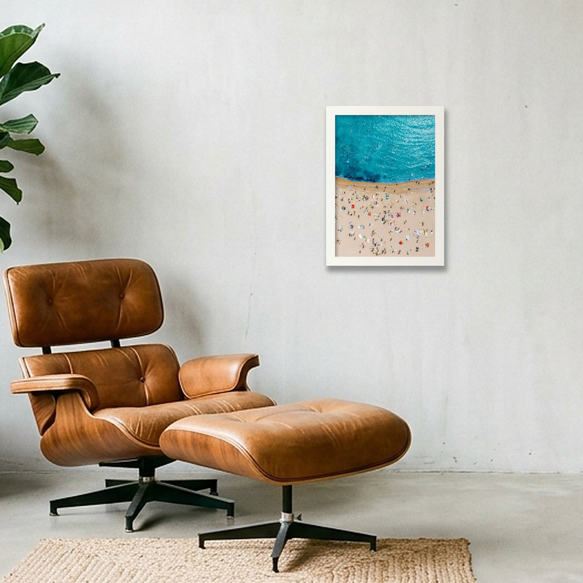 Frontière méditerranéenne  — A4 (21×30cm, 8×12") White Frame